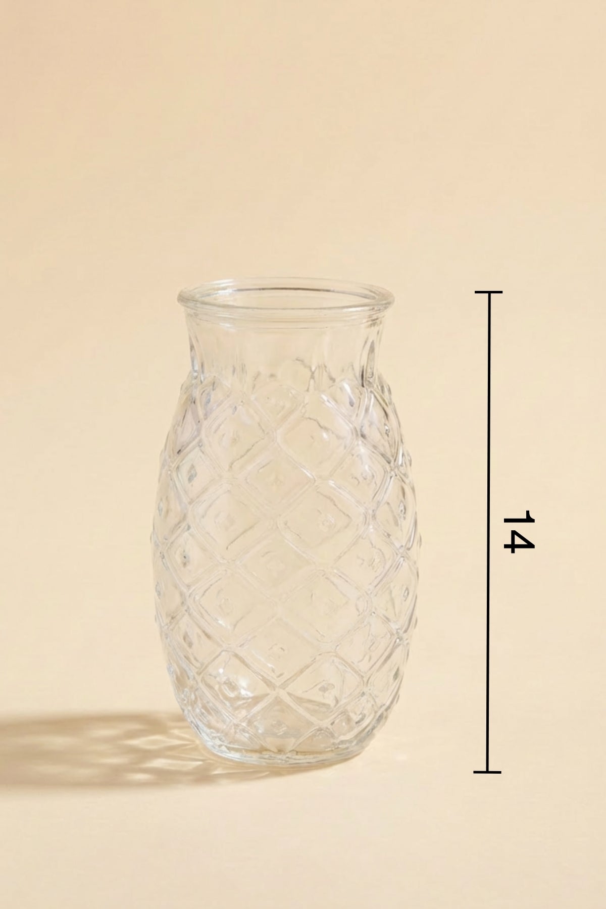 Glamis Ananas Model El Yapımı Cam Kokteyl Bardak 4'lü Set