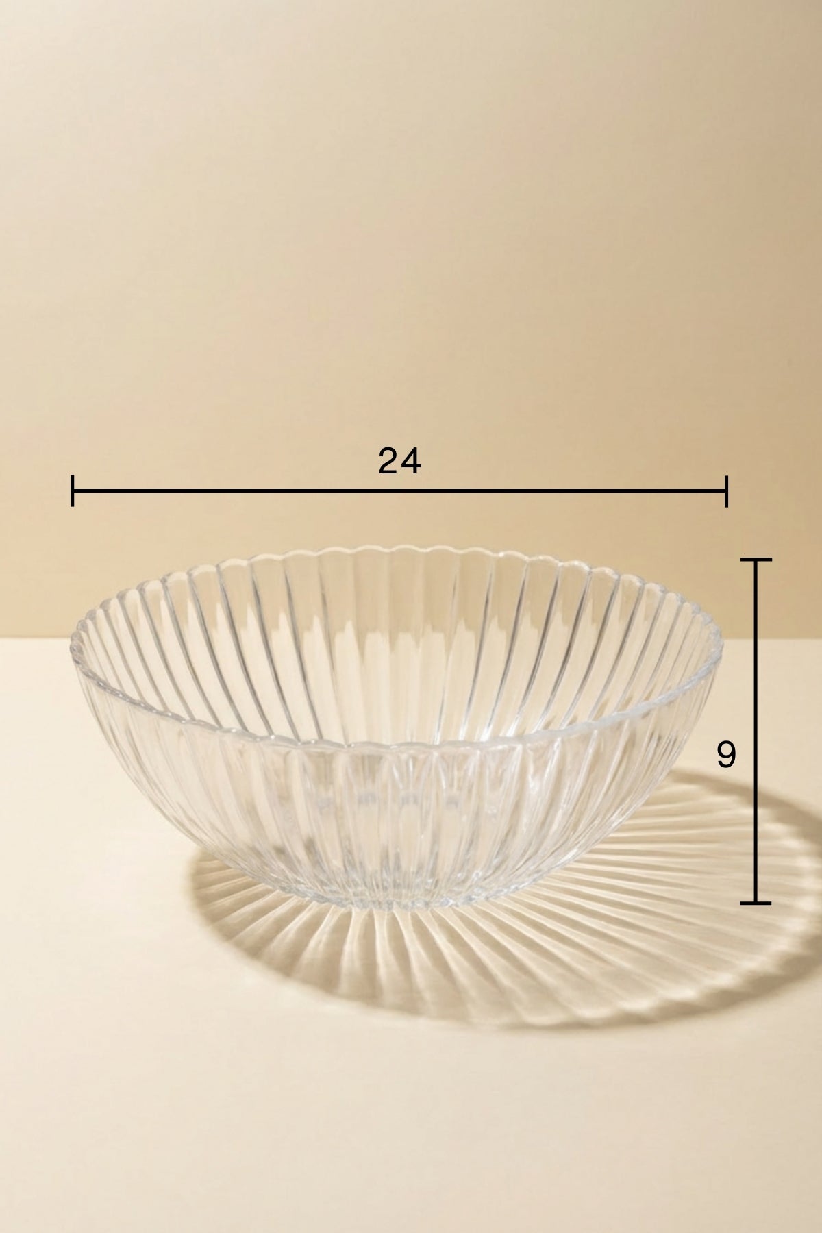 Selen Concept Çuha Model El Yapımı Cam Salata ve Sunum Kasesi 2'li Set