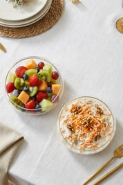 Selen Concept Simge Model Küçük Boy El Yapımı Cam Salata Kasesi 2'li Set
