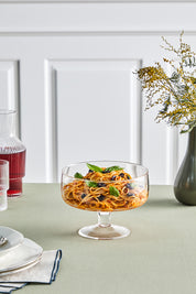 Noa Model Ayaklı Cam Salata ve Sunum Kasesi