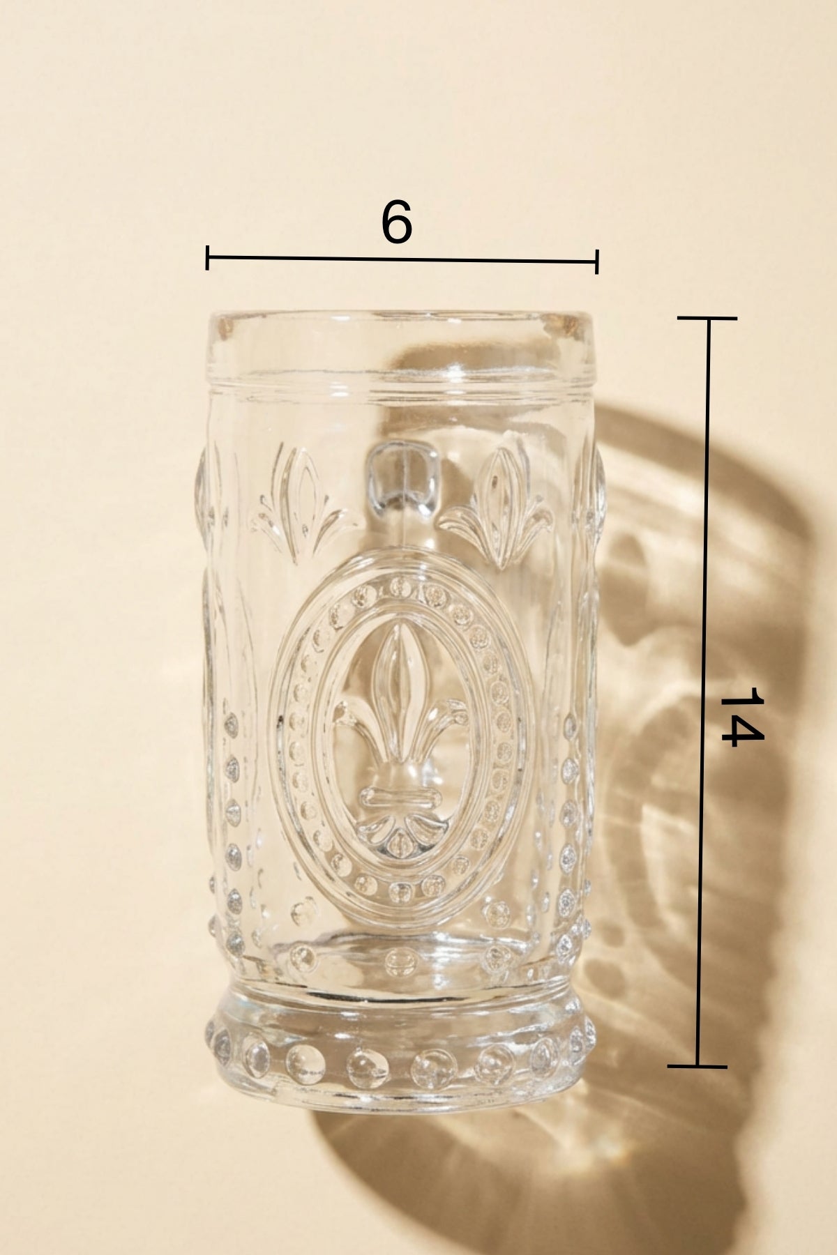 Glamis Fleur De Lis Model El Yapımı Cam Karaf 2 Bardaklı Set