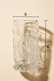 Glamis Fleur De Lis Model El Yapımı Cam Karaf 2 Bardaklı Set