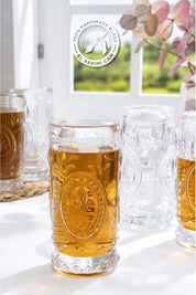 Glamis Fleur De Lis Model El Yapımı Cam Bardak 4'lü Set