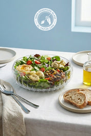 Selen Concept El Yapımı Orta Boy Cam Salata Kasesi 2'li