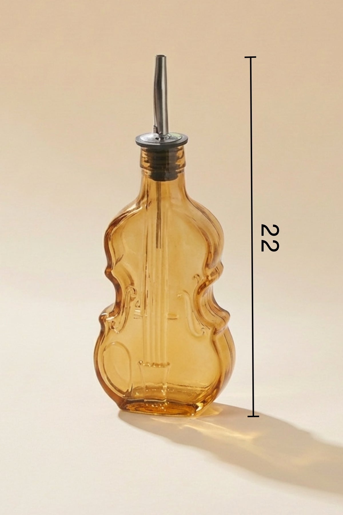 Glamis Keman Model El Yapımı Cam Yağdanlık 2'li Set