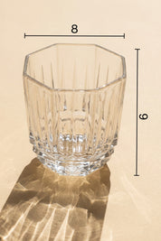 Glamis Cam Linea Iris Model El Yapımı Cam Karaf 2 Bardaklı Set