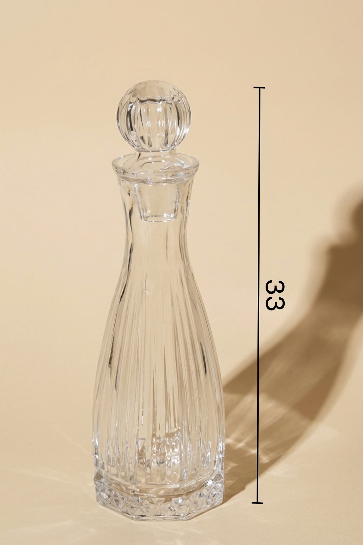 Glamis Cam Linea Iris Model El Yapımı Cam Karaf 2 Bardaklı Set