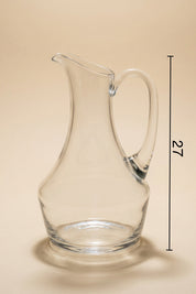 Glamis Alba Model El Yapımı Cam Sürahi - 1500 ml, Şık Tasarım ve Sağlıklı İçecek Sunumu