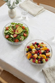 Selen Concept Mira Model El Yapımı Cam Salata ve Meyve Kasesi 2'li Set