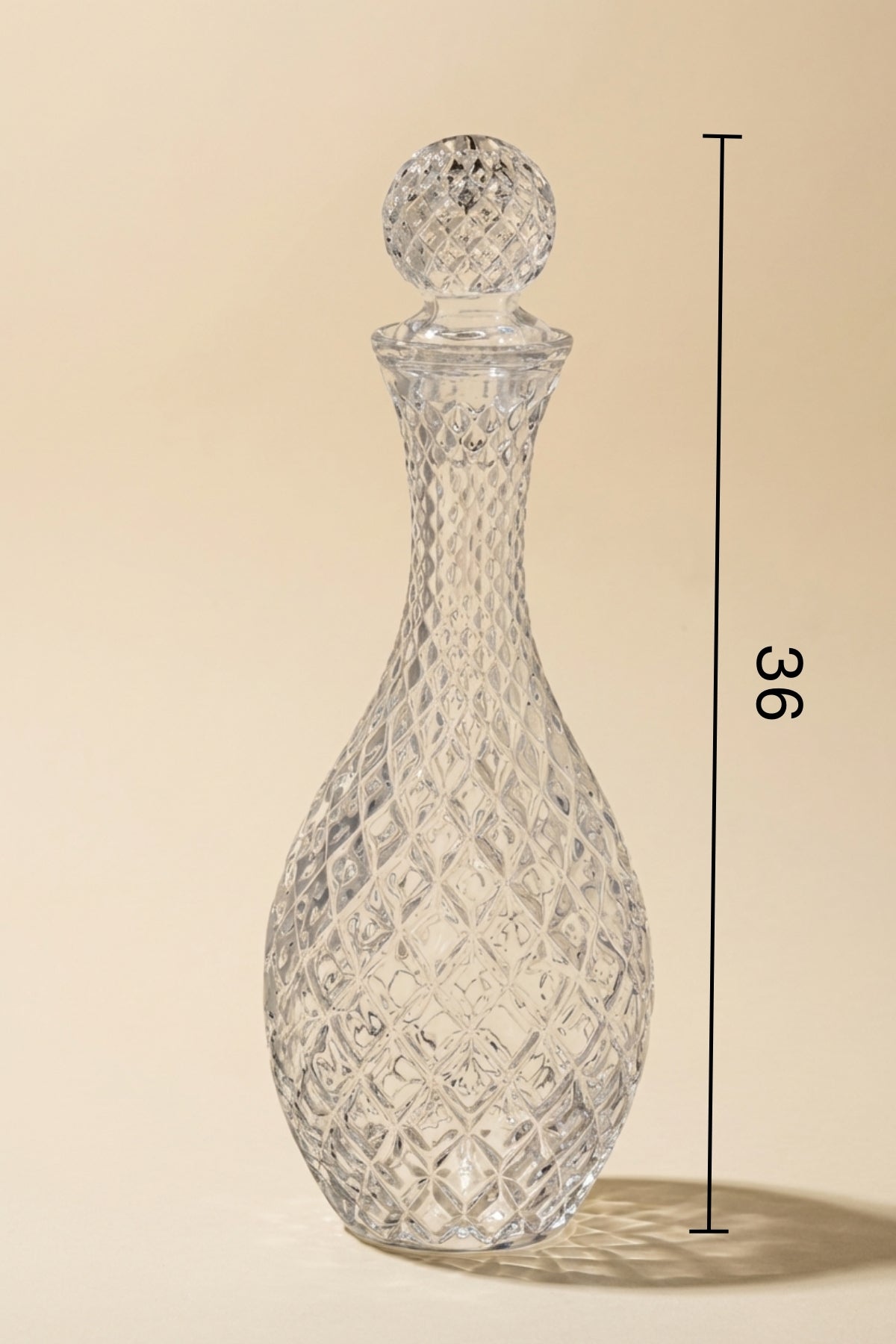 Glamis İsis Model El Yapımı Cam Kapaklı Sürahi