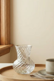 Selen Concept Burgu Model El Yapımı Cam Küçük Vazo