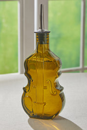 Selen Concept Keman Model El Yapımı Cam Yağdanlık Yeşil Renk